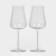 A set of glasses for wine Polaris, 540 ml, crystal glass, 2 pcs