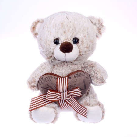 Soft toy "Bear with Heart", 25 cm, color mix