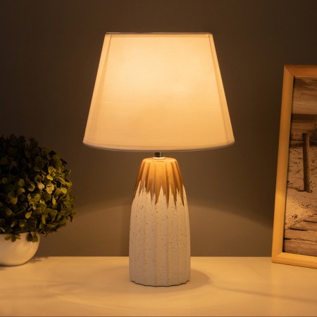 Table lamp "Angel" 1x40W E14 white/gold 22x22x38cm-1