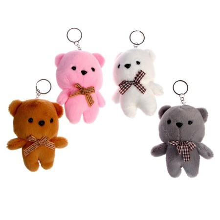 Soft toy-cords "Mishutka with a bow", color mix-3