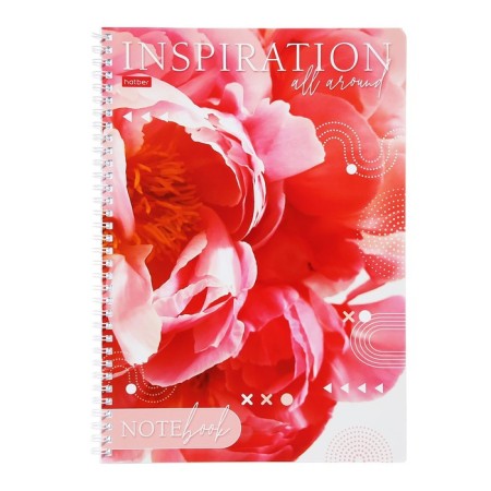 A4 notebook, 80 sheets in the ruler on the crest "Inspiration", the cover coated cardboard, unit 65 g/m2, 4v mix-5