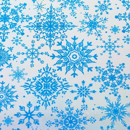 Film packaging holography "Snowflakes with a pattern", 100 x 70 cm, New Year-3