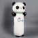 Soft toy-pandy "Panda", 50 cm, white-black color