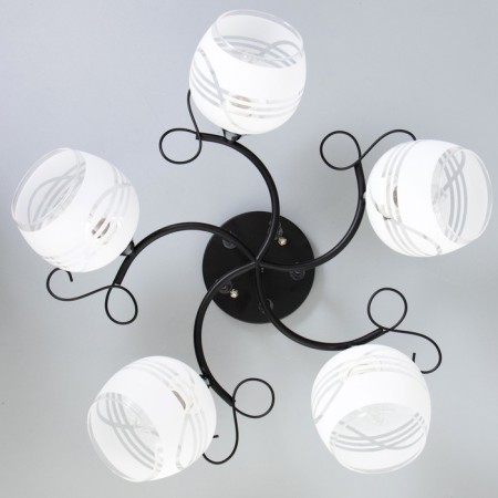 Milava chandelier 5he27 40W black-chromium 62x62x27 cm Bayerlux-3