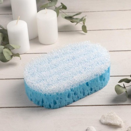 Body sponge massage "pleasure", 10.5 × 6 × 16.5 cm, color mix