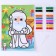New Year's radiant fresco "New Year! Santa Claus ", 21 x 29.7 cm