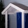 Garland "fringe" 3 × 0.6 m, IP44, UMS, white thread, 160 SMD-LED, glow blue, 220 V