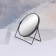 The mirror of the desktop “circle”, bilateral, with an increase, D mirror surface 16 cm, black color