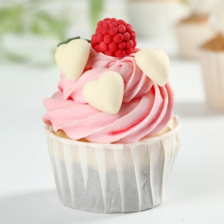 Decor "White Heart" for cupcakes and cakes, 50 g.-2