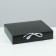 The box is folding, black, 25 x 20 x 5 cm
