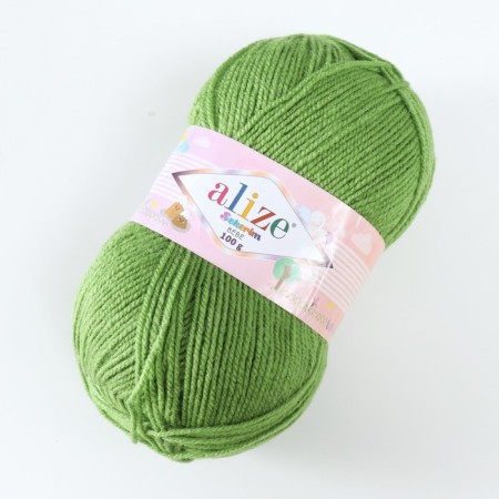 Yarn "Sekerim Bebe" 100% acrylic 320m/100g (210 green)-1