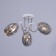 Ailin chandelier 3x60W E14 white, chrome 55x55x20cm