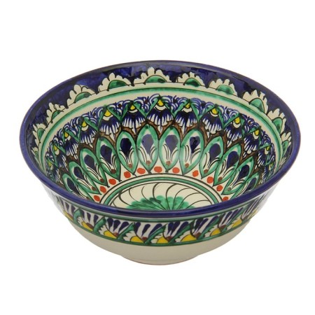 Rishtan ceramics "Patterns" 15 cm, small, mix-3