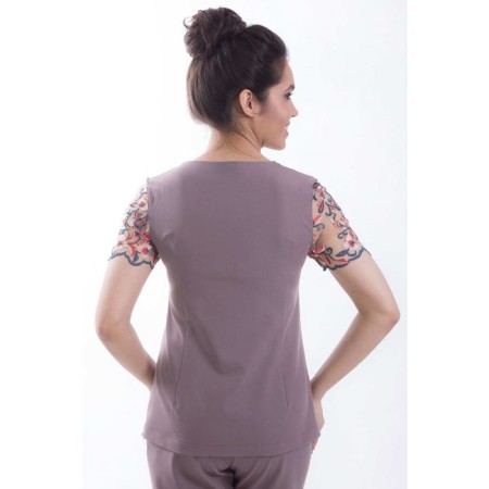 Female suit, size 48, lilac color-11
