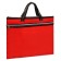Portfolio with 1 department of Calligrata A4, textiles on lightning with handles, with pockets, red