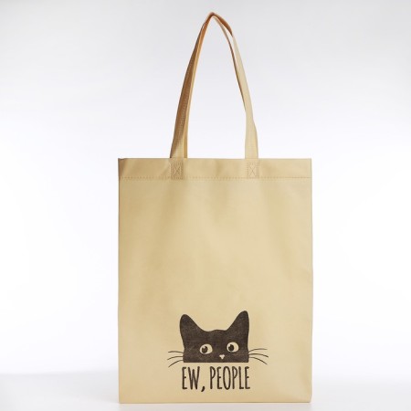 Bag (package) Shoper "Cat", 42x10x30 cm, without lining, beige-7