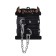 The fetters of mini Pecado BDSM, with rounded corners, genuine leather, black
