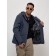 Sports male jacket, size 48, dark blue color