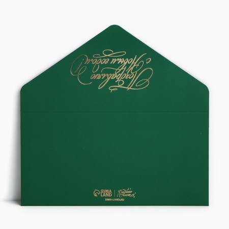 Gift envelope "Congratulations", balls, software touch, embossing, 19 x 9.5 cm, New Year-3