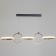 Judy chandelier LED 35W 3000-6000K Black 102xx120 cm