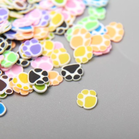 Decor for creativity Plastic "Paws" set 20 grams mix-1