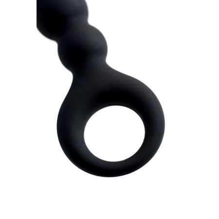 Anal stimulator Popo pleasure by toyfa carina, silicone, black color, 19 cm, d 3 cm-9