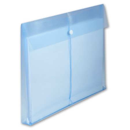 The envelope folder on the A4 button, 180 μm, calligrata, translucent, with horizontal extension, mix-1