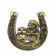 Horseshoe Brownie with the Ovoi "Happy Charm", 7 x 7 cm