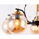 Ambrella Light Traditional, 5x40W E14 chandelier, Black gold color