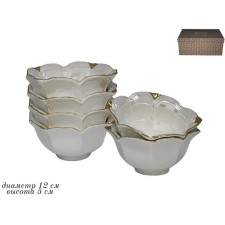 Set of salad bowls Lenardi “Poinature White”, size 11.5x11.5 cm, 6 pcs