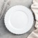 Dining plate, d = 27 cm, white color