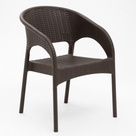 Armchair "Rattan Ola Dom", brown, 58 x 62 x 80.5 cm