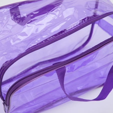 Lightning cosmetic bag, purple color-4