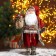 Santa Claus "in a red fur coat with a flashlight" 45 cm