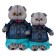 Soft toy "Basik in a jeans jacket and turquoise pants", 25 cm