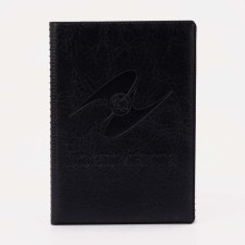 Cover for passport and auto documents, black color