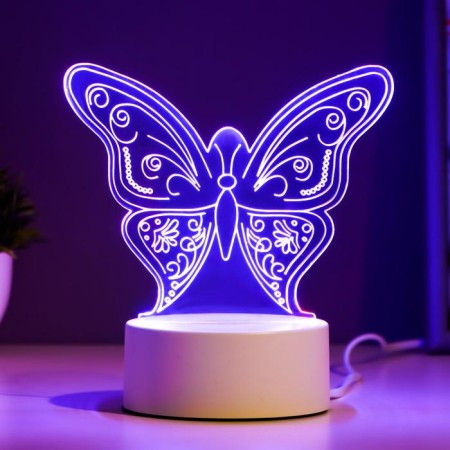 Light "Butterfly" Led RGB from the network 9.5x15x16cm Risalux-3