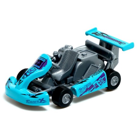 Metal machine "Karting", inertia, color mix-3
