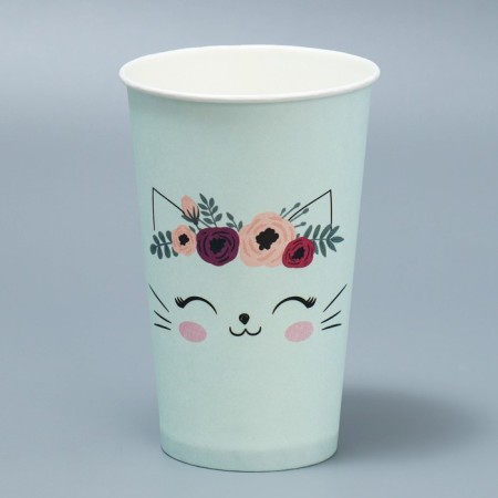 A glass for flowers "Kotik", 350 ml-1