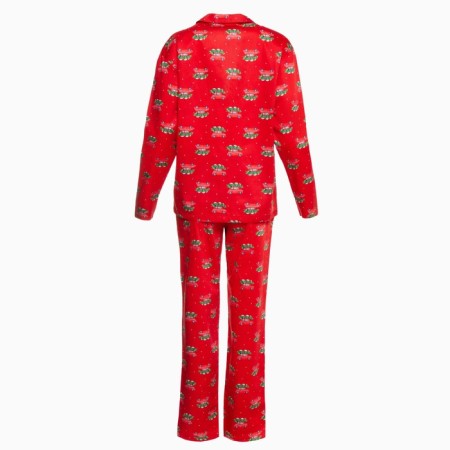 Pajama New Year's Women's KAFTAN cars, red color, size 48-50-13