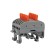 Terminal of QMS 222-425D CINGER 5-pole, with a mount on a DIN-rack (0.08-4 mm²) gray (20 pcs./Union)