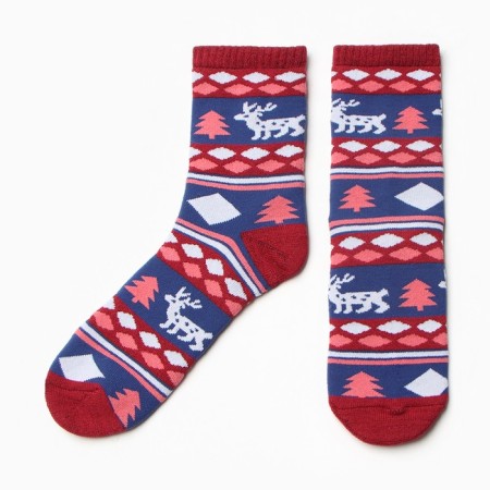 Nosk children's terry "Scandinavian patterns" color red, size 22-24