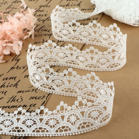 Lace Hypure, 45 mm × 9 ± 0.5 m, white color