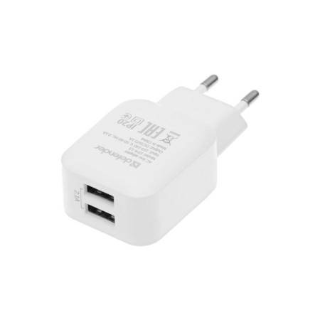 Network charger Defender EPA-13, 2 USB, 2.1 a, white
