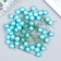 Stamens for flowers "Ball pearl-blue" d = 1.2 cm 6x1.2x1.2 cm