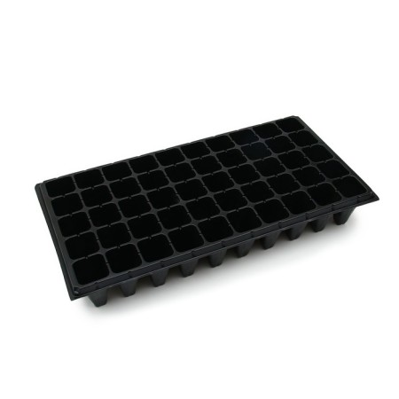 Cassette for growing seedlings, 50 cells, 90 ml, of plastic, black, 54 × 27 × 8 cm, Greengo-6