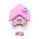 Mechanical sharpener with container, 5 types of sharpening, pink house