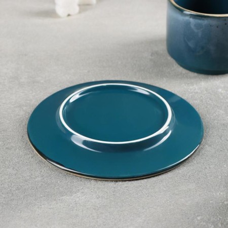 Tea steam porcelain Blu Reatvo, 2 items: a cup 200 ml, a saucer d = 15.5 cm-2