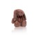 Soft toy Gulliver Bunny "Mokko" with a bow, coffee color, 25 cm