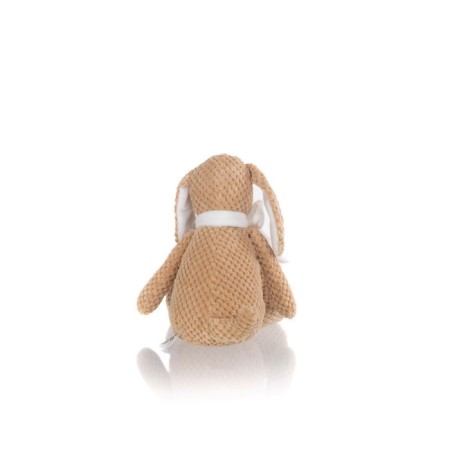 Soft toy Gulliver dog with a bow, beige color, 30 cm-7